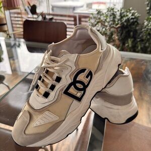 Dolce Gabbana white and blue Sneakers